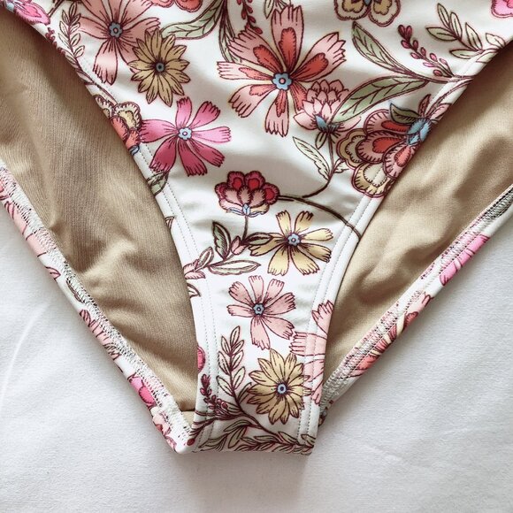 Old Navy Bikini Bottoms XS floral bathing suit swim women's NWT - Picture 5 of 12